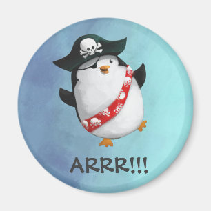 Imán Pingüino lindo del pirata
