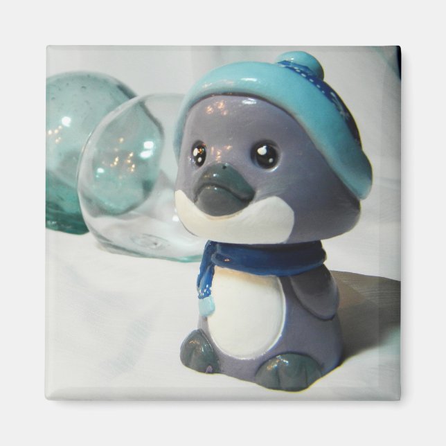 Imán Pingüino púrpura I (Frente)