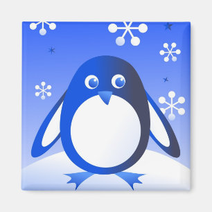 Imán Pingüino retro