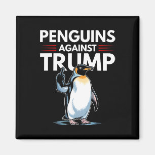 Imán Pingüinos Aletean Resistiendo Pingüinos Divertidos