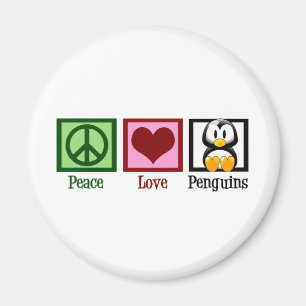 Imán Pingüinos de amor por la paz