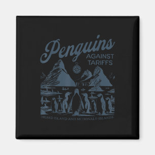 Imán Pingüinos graciosos contra los aranceles escucharo