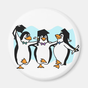Imán Pingüinos graduados