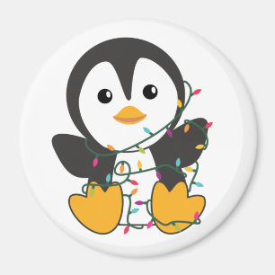 Imán Pingüinos Navidades nevan animales de invierno pin