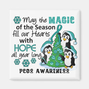 Imán Pingüinos PCOS del navidad