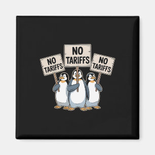 Imán Pingüinos protestan contra los aranceles de Trump 