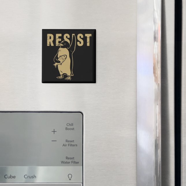 Imán Pingüinos Resistentes Pingüinos Protestan Contra A (In situ (nevera))