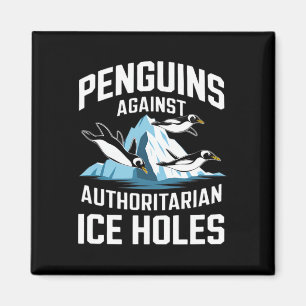 Imán Pingüinos Trump Contra Declaración de Agujeros de