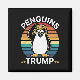 Imán Pingüinos Trump Divertido Resistir Diseño de Prote