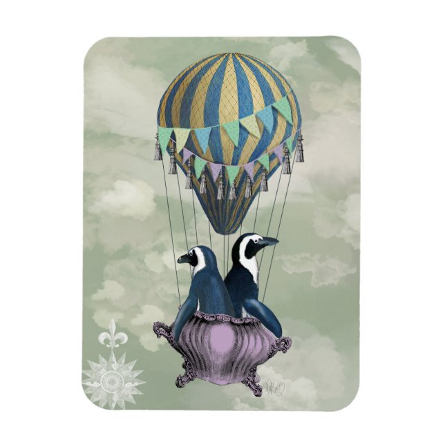Imán Pingüinos voladores 2 (Vertical)