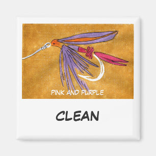 Imán "Pink and Purple" (Lámina de estado del lavaparab