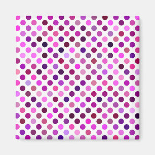 Imán Pink and Purple Polka Dots