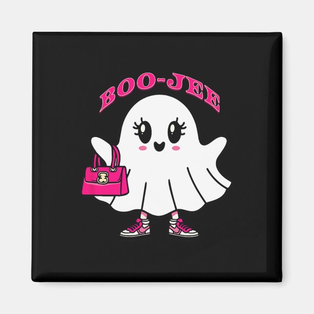 Imán Pink Boo-jee Funny Ghost Halloween (Frente)
