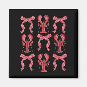 Imán Pink Bow Cute Coquette Crawfish Y2k Chica limpio A