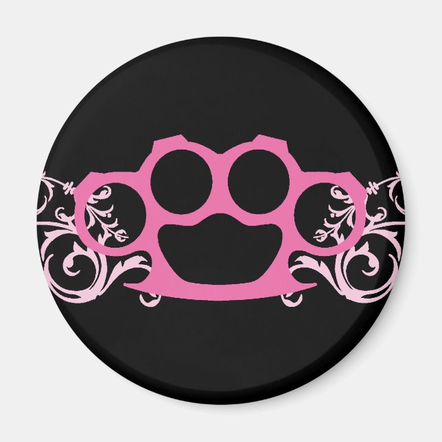 Imán Pink Brass Knuckles (Frente)
