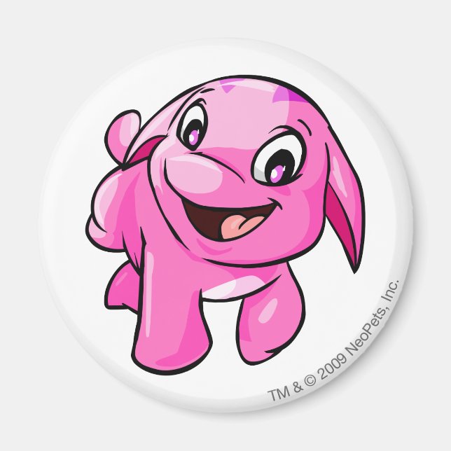 Imán Pink de Poogle (Frente)