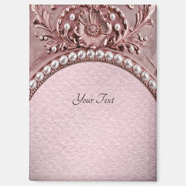 Imán Pink Flower Magnet (Anverso)