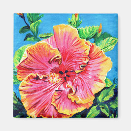 Imán Pink Hibiscus Magnet