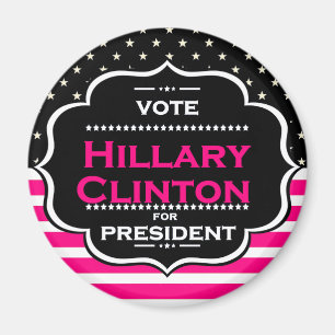 Imán pink hillary clinton