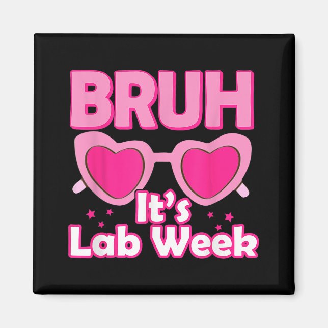 Imán Pink Lab Week 2024 Medical Lab Science Lab Tech (Frente)