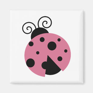 Imán Pink Ladybug