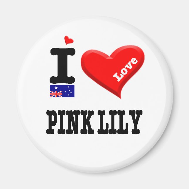 Imán PINK LILY - Amo (Frente)