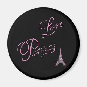 Imán Pink-Love-Paris-Eiffel-Tower-Único