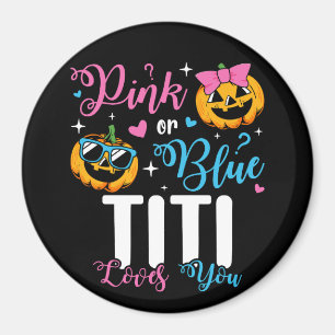 Imán Pink or Blue Titi Te Ama Círculo De Bebé De Calaba