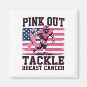 Imán Pink Out Footbyll Abordan La Conciencia Sobre El C