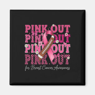 Imán Pink Out Footll Team Sensibilización sobre el cánc