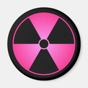 Imán Pink Radiation Symbol