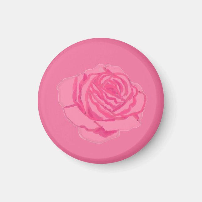 Imán Pink rose (Frente)