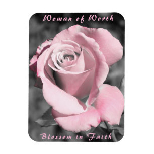 Imán Pink Rose Magnet Faith