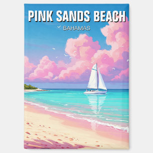 Imán Pink Sands Beach Bahamas Travel