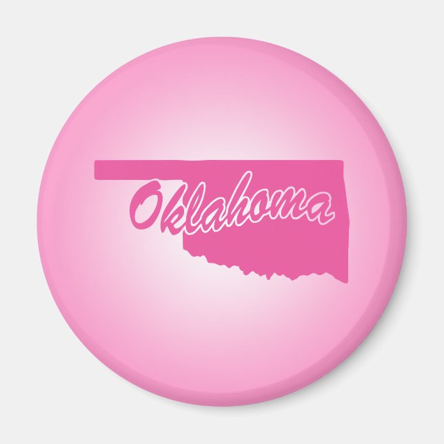 Imán Pink State Oklahoma (Frente)