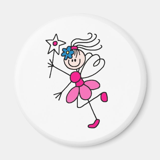 Imán Pink Stick Fairy Angel Magnet (Frente)