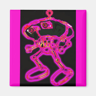 Imán Pink Wacky Smacky RoBoT MagNEAT-O