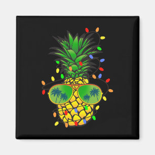 Imán Pino de Navidad de Piña Divertida Verano Navidad e