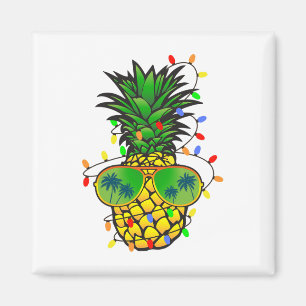 Imán Pino de Navidad divertido de piña Verano Navidad e