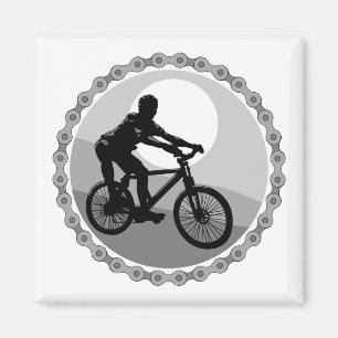 Imán piñón de cadena de bicicleta de montaña en escala 