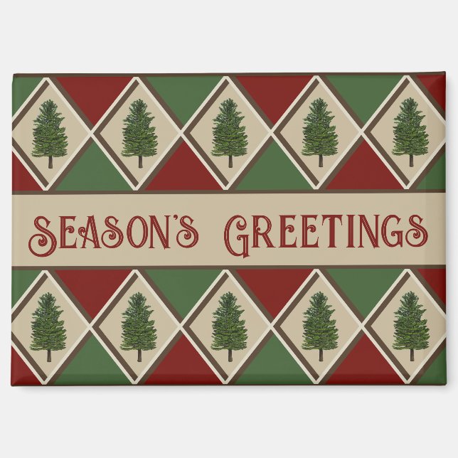 Imán Pinos y Harlequin Magnet (Anverso)