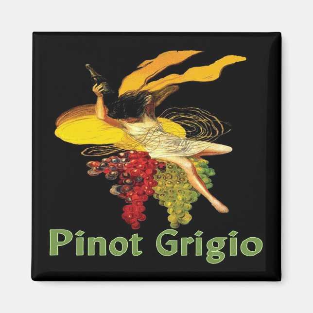 Imán Pinot Grigio Wine Maid (Frente)