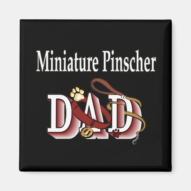 Imán pinscher dad en miniatura Magnet (Frente)