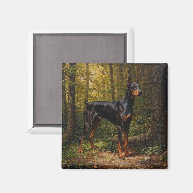 Imán Pinscher Doberman (Anverso/Reverso)