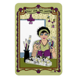 Imán Pinta tu propio refrigerador Canvas_A_4x6