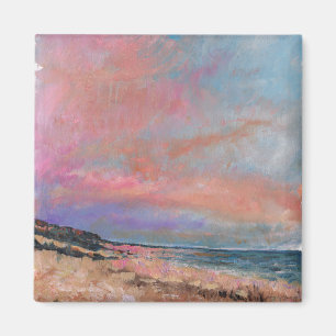 Imán Pintado de playa Bella Artes Beach Seascape