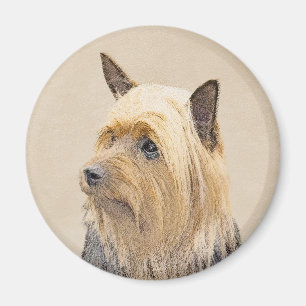 Imán Pintado de seda terrer - Cuto original de arte de
