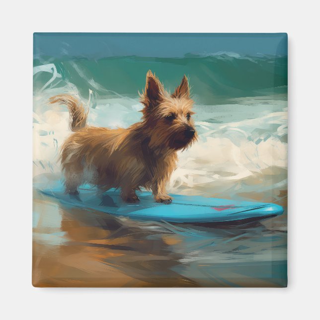 Imán Pintado de surf en Australian Terrier Beach (Frente)