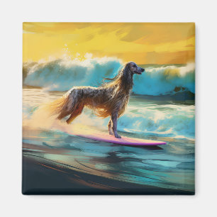 Imán Pintado de surf en Hound Beach Afgano