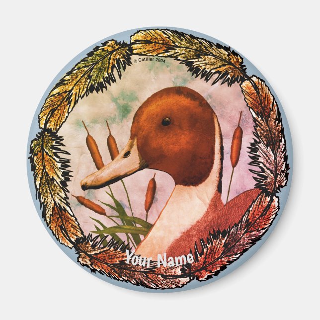 Imán Pintail Duck Magnet (Frente)